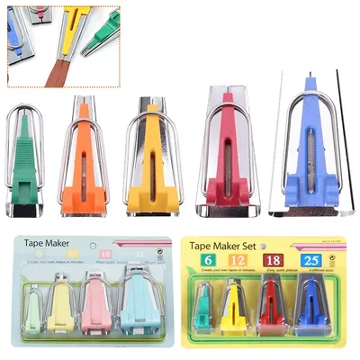 1/4pcs Sewing Accessories Bias Tape Makers 6mm/12mm/18mm/25mm Splicing Cloth Fabric Bias Tape