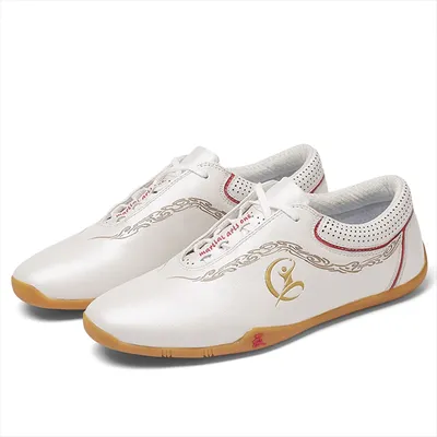 Genuine Leather Kung Fu Tai Chi Shoes Martial Art Shoes Wushu Sport Sneakers Cowhide Leather Unisex Free Flexible Men Women 2025