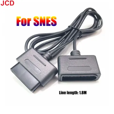 JCD 1pcs 1.8m Game Controller Extension Cable Data Cord For SNES Controller Extension Cable For