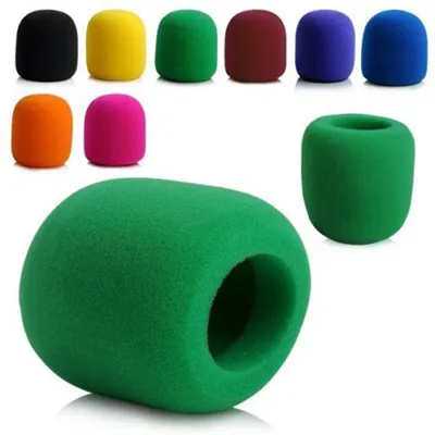 1 Pc Mix Colors Sponge Microphone Set Replacement Foam DJ Stage Windshield Wind Shield Cover Thick Washable
