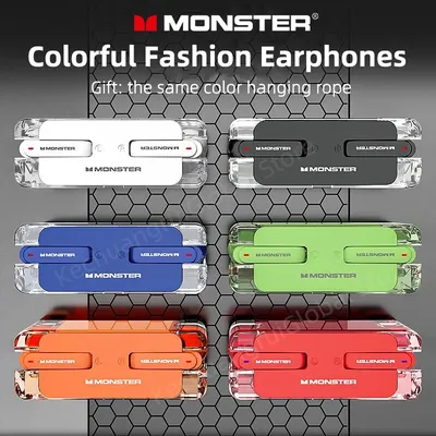 Monster XKT08 Earphone Bluetooth 5.3 Ture Wireless Earbuds Low Latency Noise Reduction Headphones