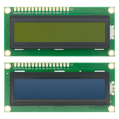 LCD1602+I2C Module Blue / Yellow Green Screen 16x2 Character LCD Display PCF8574T PCF8574 IIC I2C