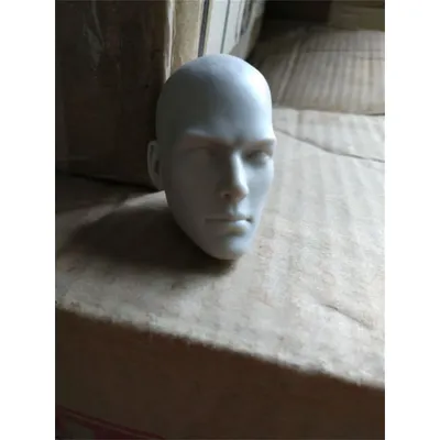 Unpainted 1/6 Scale Male Holy Monk Head Carving With Opened/Closed Eyes Model for 12" Action Figure