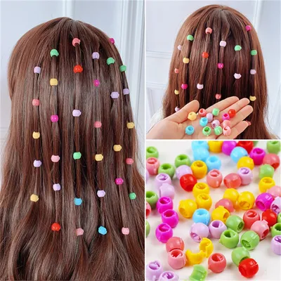50/100/200Pcs Cute Small Hair Claw Clip Korean Fashion Mini Hair Clips Multi-color Ball Girls Clips Kids Hair Accessories