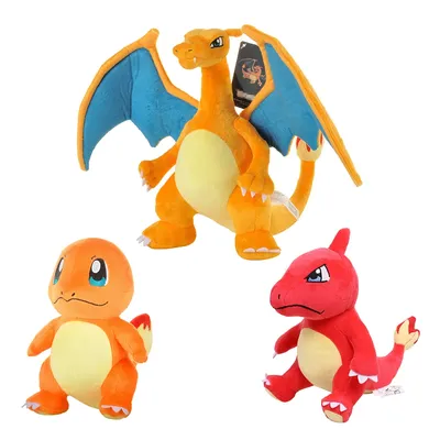 Pokemon Charizard Plush Charmander Charmeleon Evolution Doll Dragon Stuffed Toy Kawaii Birthday Gift