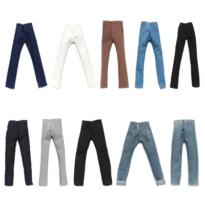 High Quality 1/6 Male Doll Clothes Jeans Pants For Ken Doll Trousers Boyfriend Ken Prince Male Doll