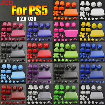 JCD 1set V2 2.0 For PS5 V2.0 020 Controller D-pad Share Buttons Kit Key Replacement Shell Case Cover