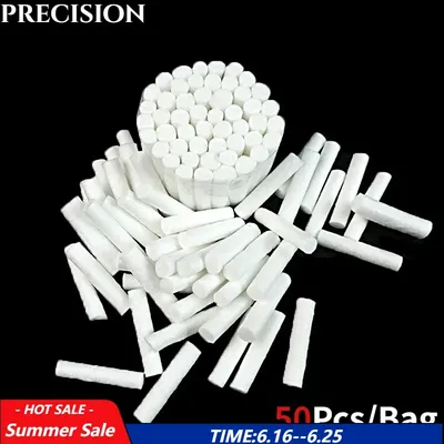 50PCS Disposable Dental Cotton Teeth Whitening Cleaning High-purity Medical Cotton Roll Dentist Supplies Teeth Whitening Dentist