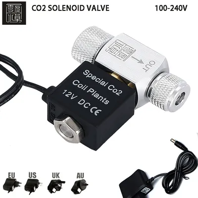 Fish tank CO2 solenoid valve Regulator generator control waterproof flame retardant single and