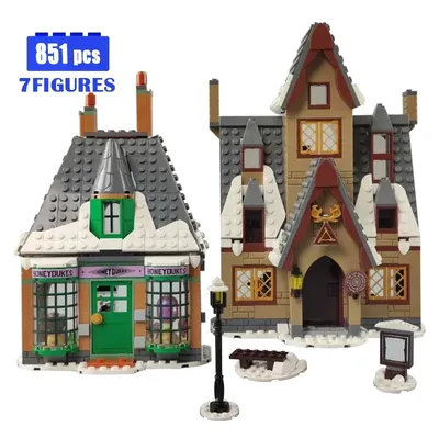 76388 Movie Magic World Building Block Visit The Village City Construction Street View Bricks 851pcs