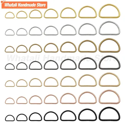 20-1000pcs Metal Adjustable Buckle D Ring For Webbing Backpacks Straps Bags Cat Dog Collar Chain