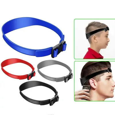 Adjustable Home Hair Trimming Home Haircuts Curved Headband Silicone Neckline Shaving Template Hair