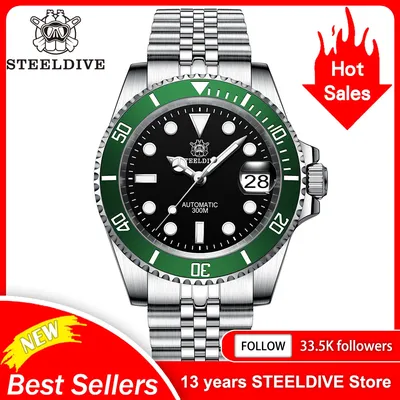 SD1953 New Bracelet With Milled Clasp 41MM NH35 Movement 300M Waterproof Mens Automatic Dive Watches Reloj Ceramic Bezel