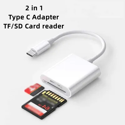 USB Type C Card Reader To SD TF Connection Smart Memory Camera Photo Transfer Adapter For Samsung