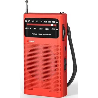 Emergency Survival Full-Band AA Battery Small Portable Radio Mini AM FM Pointer Pocket Radio for