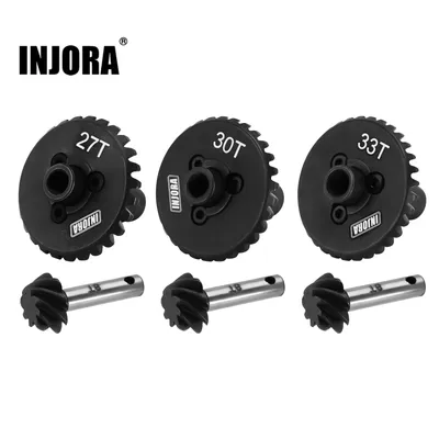 INJORA Overdrive Underdrive Steel Helical Axle Gears For 1/10 RC Crawler SCX10 II 90046 SCX10 III