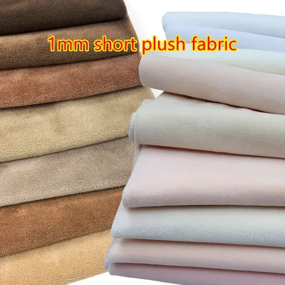 Newly Arrived 1mm Pile Length Skin Color Fabric Use For Cotton Doll Toy Skin Plush Fabric Polyester