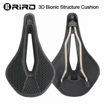 RIRO MTB 3D Bicycle Saddle Honeycomb Bionic Structure Comfortable Cushion Wear-resistant Durable