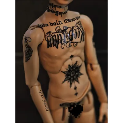 BJD Doll Accessories for 1/3 1/4 1/6 Dolls Fashion Black Tattoo Stickers