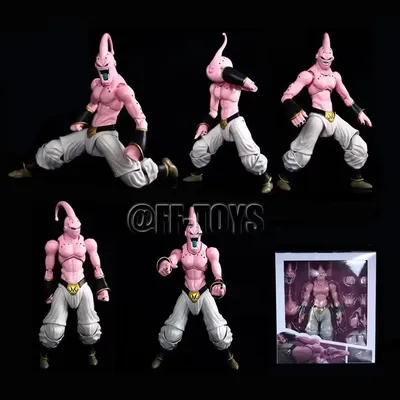 24cm Anime Dragon Ball Sh Figuarts Majin Buu SHF Movable Super Buu Action Figure Collection Model Toys for Children Gifts