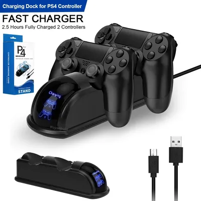 NEW Fast Charging Stand for PS4 Dock Dual Controller Charger Charging Station Gamepad Stand Holder