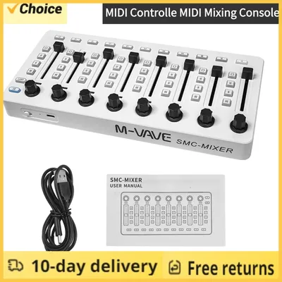 M-VAVE SMC-Mixer Wireless MIDI Controller Mixing Console BT Connection USB Controller Mixer for Most