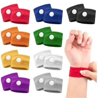 2PCS Sports Safety Wristbands Wrist Support Carsickness Seasick Anti Motion Sickness Wrist Bands