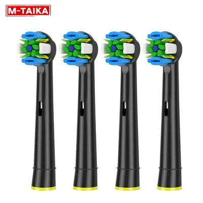 4PCS FlossAction Replacement Brush Heads For Oral B Sensitive Clean Pro Health D16 D12 8860 8875