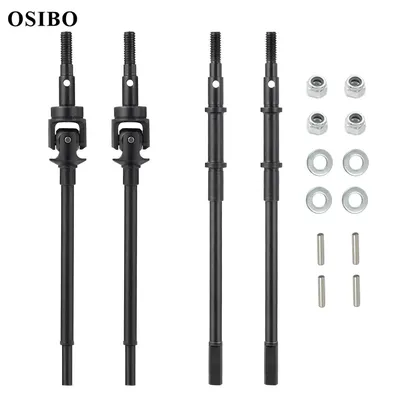Heavy Duty Universal AR44 AXLES Front Rear Joint CVD Drive Shaft Dogbone For RC 1/10 Axial SCX10-II 90046 90047 JEEP Wrangler