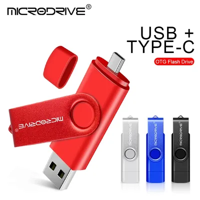 Metal OTG 2 IN 1 Type C pen drive 128GB usb memory stick 4GB 8GB 32GB 64GB 128GB cle usb cle usb