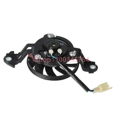 Motorcycle Cooling Fan Oil Cooler Engine Electric Radiator 12V for Honda Yamaha Kawasaki Suzuki