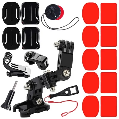 Motorcycle Helmet Kit for GoPro Hero 1110 9 8 7 Action Camera Accessories Set Chin Mount Bracket