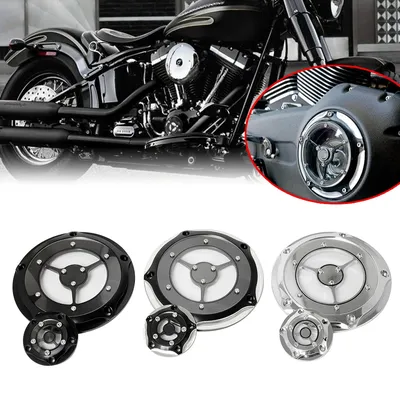 Motorcycle 5 Holes Derby Timing Timer Cover CNC Engine Cover For Harley Touring Street Glide Softail