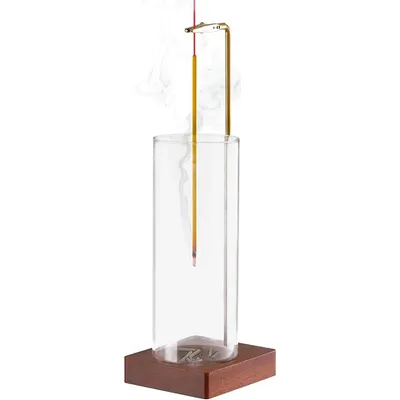Incense Holder,Incense Holder For Sticks,Removable Glass Ash Catcher, Mess-Free Incense