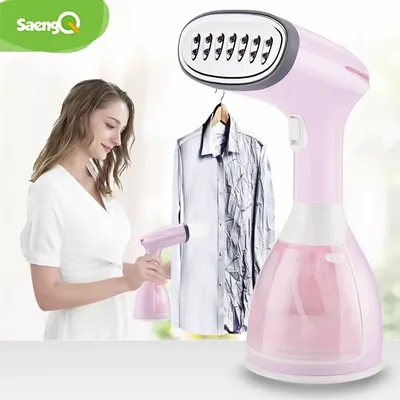 saengQ Handheld Garment Steamer 1500W Electric Household Fabric Steam Iron 280ml Portable Vertical