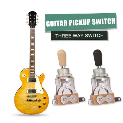 3 Way Guitar Selector Pickup Toggle Switch with Tip Cap for Les Paul New Pickup Toggle Switch