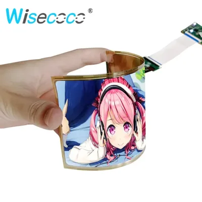 Wisecoco Bendable Flexible OLED 6 Inch 2880*1440 AMOLED Display Screen MIPI USB C Driver Board Rollable LCD Panel OLED