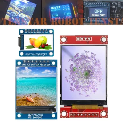 TENSTAR TFT Display 0.96/1.3/1.8 Inch IPS TN 7P SPI HD 65K Full Color LCD Module ST7789 ST7735 Drive