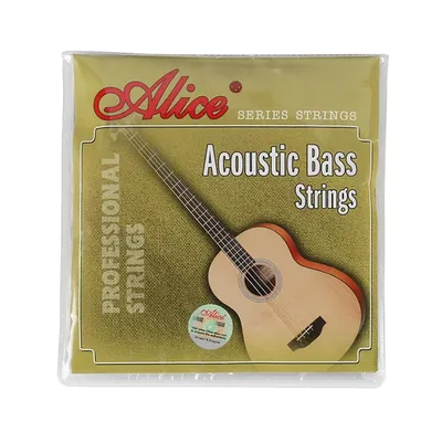 Alice A616-L A618-L Acoustic Bass Strings Full Set 4 Strings Steel Hexagonal Core Coated Copper