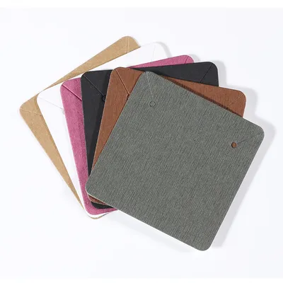 50pcs/lot 5x5cm Kraft Paper Card for Jewelry Packaging Earrings Necklaces Display Cards