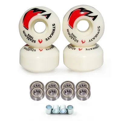 4Pcs Skateboard Wheels With bearing complete PU Skateboard Parts 52mm*30mm Wheels 95A skateboard for