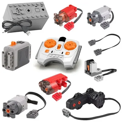Technical Blocks Servo PF Train Motor Power Functions MOC High-Tech Parts Bricks Accessories Technik