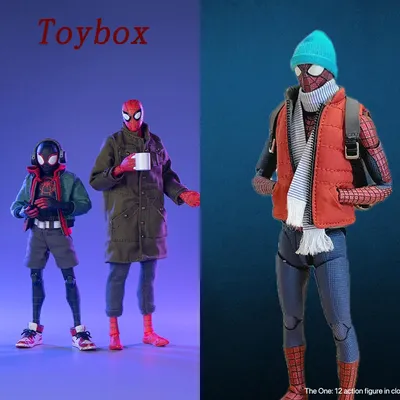 In Stock 1/12 Scale Shf Mafex Spider-Man Cold Suit Accessory Bag Peter Parker Cloth Decoration Set For 6" Action Figure Body