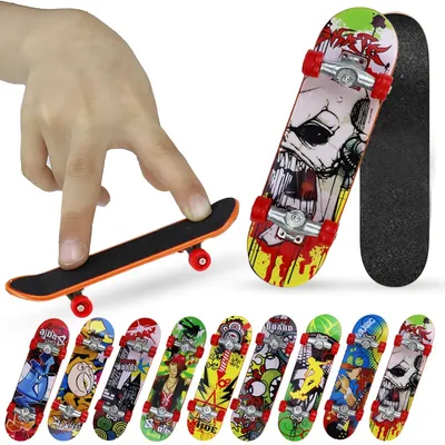 5Pcs Mini Finger Board Tech Truck Finger Skateboards Children's toy Alloy Stent Tabletop Skate For