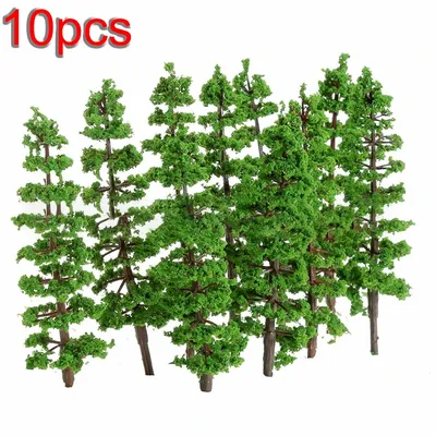 Model Trees Create An Ideal Train Railway Scenic Layout With 10 Pack Pine Trees Model High