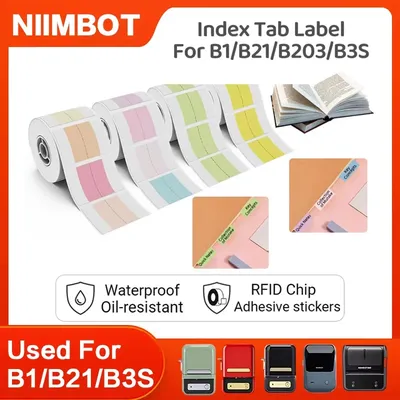 NIIMBOT index Smart Printer Thermal Label Stickers Colorful Label Sticker Waterproof Paper For B21