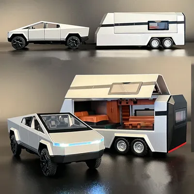 1/32 Cyber toy truck Pickup Trailer Alloy Car Model Diecasts Metal Off-road Vehicles Truck Model