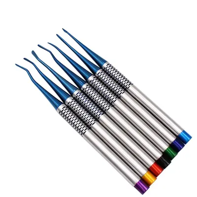 7PCS/SET Dentistry Tooth Extracting Tools Titanium Alloy Implant Instrument Dental Elevator Set