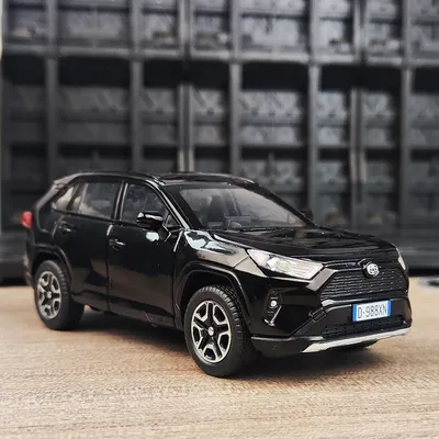 1:32 RAV4 SUV 2023 Alloy Model Car Toy Diecasts Metal Casting Sound and Light Pull Back Car Toys For