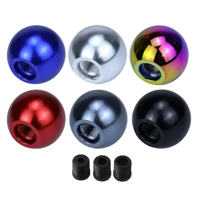 Universal Auto Shift Knob Aluminum Ball Gear Shift Knob With Screw Nut Manual Transmission Vehicles